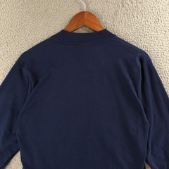 Port And Company Sweatshirt Mens M Blue Cotton Long Sleeve Round Neck Pullover