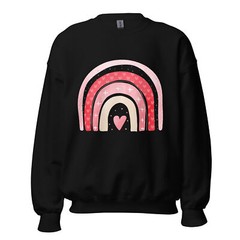 Valentine’s Rainbow Unisex Sweatshirt Gift S,M,L,XL,2X,3X,4X