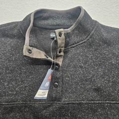 Royal Class Men size Extra Large Charcoal Gray Marled Top Long Sleeve