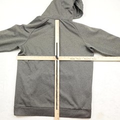 Nike Hoodie Mens Medium Gray Dri-FIT Pullover Swoosh Logo Athletic 922438-071