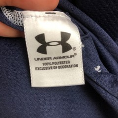 Under Armour Sweater Medium Mens Blue Loose Fit All Season Gear 1/4 Zip Pullover