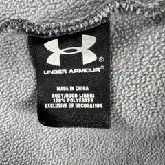 Under Armour Jacket Men M Gray Full Zip Hooded Sweatshirt Performance Sportswear