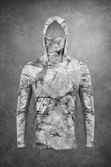 Men Long Sleeve Fishing Hoodie Mask Anti-UV Sun Protection Clothes Fish Shirt