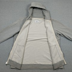 Reigning Champ Hoodie Mens XXL Gray Full Zip Athleisure Mid Weight Sportswear
