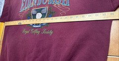 VTG Van Heusen Edinburgh Golf Sweatshirt Sz XL Red Faded Distressed USA Made