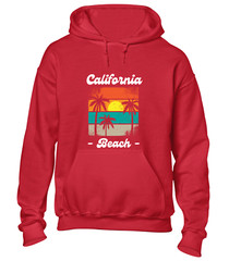CALIFORNIA BEACH SUNSET HOODY HOODIE SUMMER HOLIDAY CLOTHING CASUAL NICE TOP