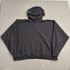 Yeezy YZY Blank Black Hoodie Pullover Men’s Size 2 Cropped Vultures Kanye USA