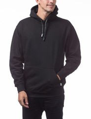 Pro Men’s Black Club Heavyweight Pullover Hoodie 13oz L
