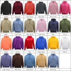 Adult Unisex Men’s Basic Plain Hoodie Pullover Sweater Sweatshirt Jumper XS-8XL