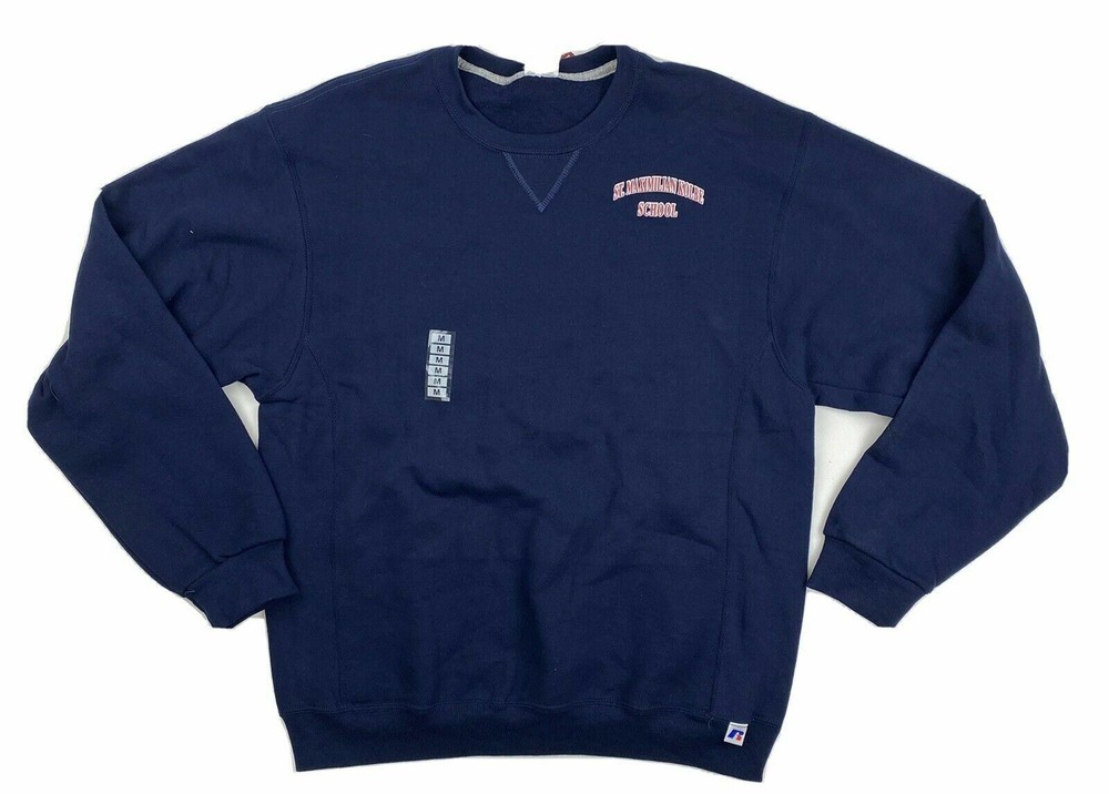 Russell SMKS St Max Kolbe Cardinals Crew Fleece Sweatshirt Adult Kid Sizes Blue