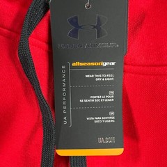 Under Armour Hoodie Sweatshirt Mens Large Red Long Sleeve All Seasons Gear New