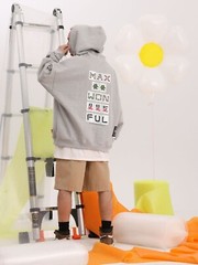Niepce Majhong Graphic Hoodie Streetwear Sweatshirt for Men