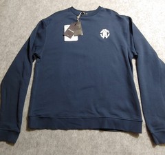Roberto Cavalli Sweatshirt Mens 2XL Firenze Tiger Pullover NWT Blue
