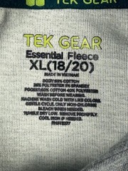 Tek Gear Essential Fleece Hoodie Gray XL 18/20
