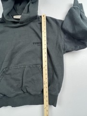 ESSENTIALS Fear Of God Hoodie Sweatshirt Mens XXS Dark Gray Pullover Fleece Logo
