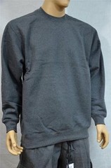 1 NEW PRO CLUB HEAVY WEIGHT FLEECE CREW NECK SWEATSHIRT CHARCOAL S-7XL 1PC