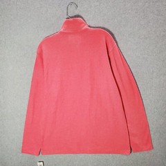 IZOD Men Sweatshirt Medium Coral Advantage Performance Hampton 1/4 Zip NWT