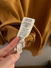 J.Crew Mustard Crew Neck Pullover Sweatshirt 100% Cotton French Terry Men’s L