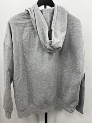 Abound Hoodie Grey Heather Black Stripe Color Block Pullover L
