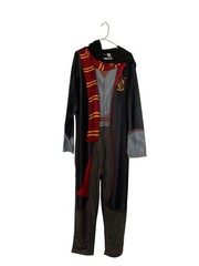 Harry Potter Adult Size XL 1 Piece Bodysuit Gryffindor House Full Zip Hooded Paj