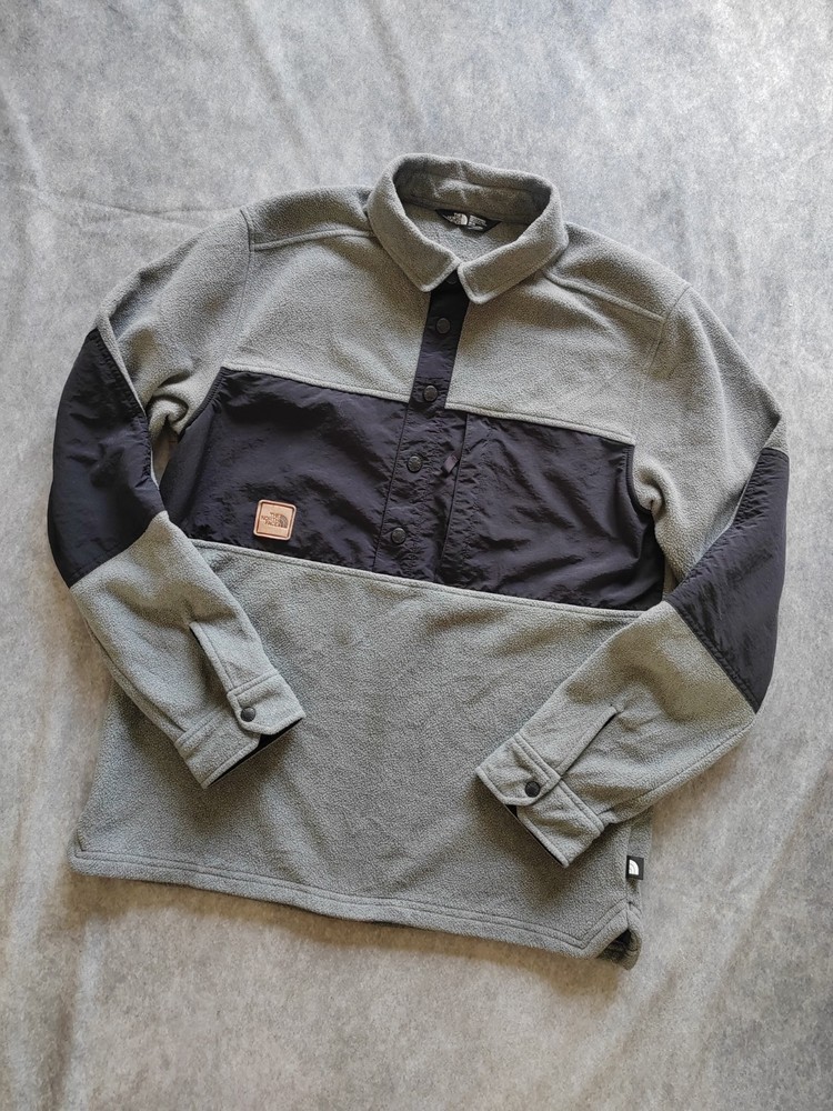 The North Face Men’s Walking Hiking Davenport Pullover Fleece Grey Size Medium