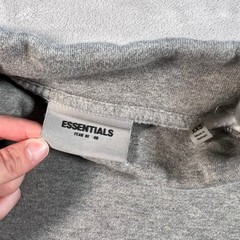 Fear of God Essentials Mock Neck Sweatshirt Gray Logo Pullover Unisex XXS