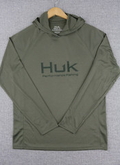 HUK Pursuit Vented Hoodie H1200397 Green /Seagrass Size S,M,L,XL,XXL UPF 50+