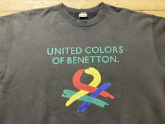 United Colors of Benetton Sweatshirt Size M Black Made In Indonesia Vintage 90’s