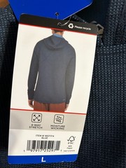 Quiksilver Men’s Textured Pullover Sweater Hoodie Blue Size L
