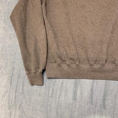 Champion Authentic Sweatshirt Mens Medium Gray Logo Pleated Winter Fleece Lined