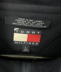 Tommy Hilfiger Athletics Quarter Zip Sweatshirt Men’s Sz Large Navy Red White