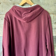 Aeropostale Mens 2010s Spell Out Sweatshirt Hoodie L Maroon Raised Letter Iconic