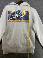 The Hundreds x Hook Ups Collaboration Hoodie Mens S Gray Pullover Streetwear