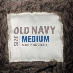 Old Navy Hoodie Mens Medium Green Sherpa Lined Full Zip Heavyweight Jacket
