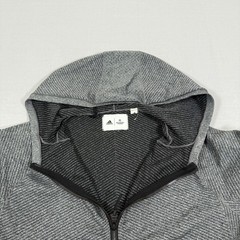 Reigning Champ Hoodie Mens Large Gray Adidas Zip Up Sweater Jacket Stretch Gym