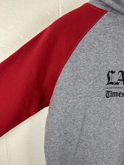 Los Angeles Clippers LA Times Hoodie Mens Medium Gray Graphic Drawstring Pockets