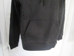 R/ A Mens L Hoodie/Sweatshirt Long Sleeve Black NWT THICK HEAVY