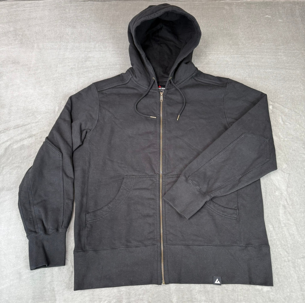 American Giant Classic Full Zip Hoodie Mens XXL Black Heavy $168 USA New NWOT