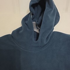 Yeezy Gap Balenciaga Oversized Polar Fleece Hoodie Blue Double Layer, Size M