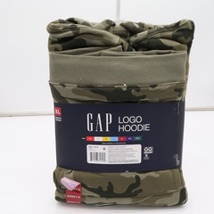 GAP Hoodie Unisex XL Olive Camo Embroidered Logo Fleece NEW
