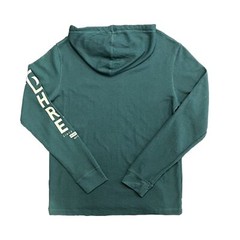 Hurley Men’s Green Hoodie Waffle Knit Sweatshirt Pullover Hooded (S01)
