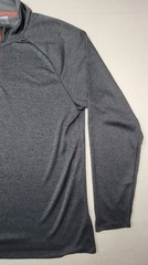 Tapout Pullover Mens L Gray Orange 1/4 Zip Long Sleeve Lightweight Jacket