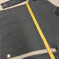 Vuori Jeffreys Pullover Crewneck Sweatshirt Mens Large Pocket Gray Knit V218