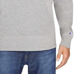 Champion Mens Jersey Pullover Hoodie Oxford Gray Size Medium NWT