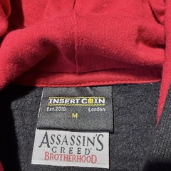 Assassins Creed Monteriggioni Hoodie 2011 Medium Black Mens Video Game Promo