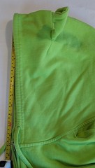 Shrek Movie Lime Green hoodie embroidered lettering and 3D ogre ears Adult XL