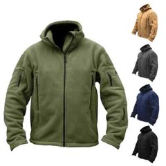 Tactical Recon Fleece Jacket Army Hoodie Security Police Hoody Combat Full Zip