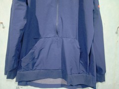 Adidas Hoodie Mens L Blue Pullover 1/4 Zip Hooded Pockets Breathable Lightweight
