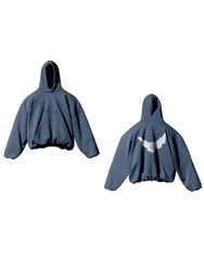 Yeezy Gap Engineered by Balenciaga Dove Hoodie Washed Blue Size MEDIUM