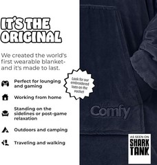 THE COMFY Hoodie Wearable Blanket Microfiber & Sherpa UNISEX ADULT One Size